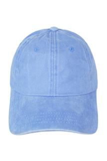 Adult Cotton Pigment Dyed Baseball Cap (Basic Colors)-H1345B-SKY BLUE